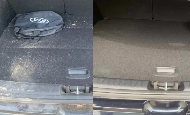 aspiration des débris ,shampouinage coffre