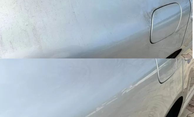 pré lavage, lavage à la main, essuyage de la carrosserie à la main