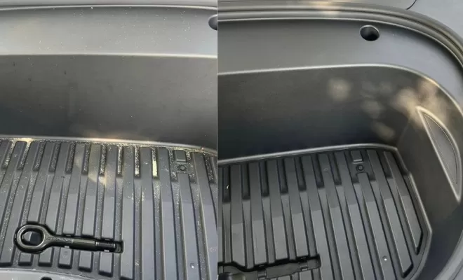 nettoyage coffre avant tesla