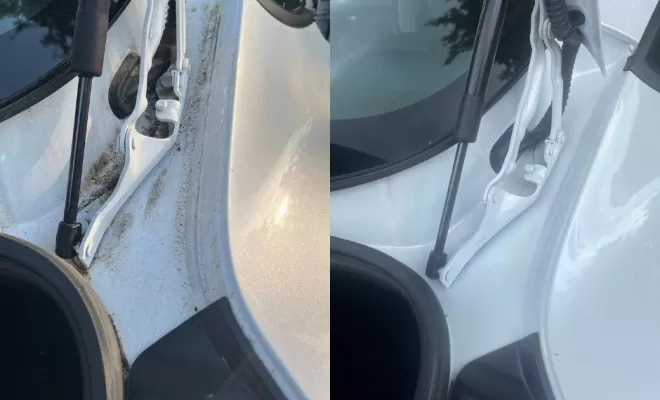 nettoyage entourages de coffre et porte