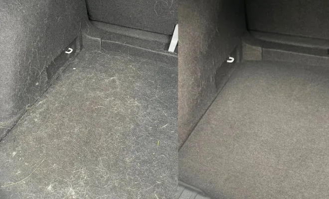 aspirateur et shampouinage du coffre