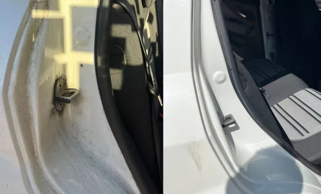 nettoyage entourages de porte et coffre