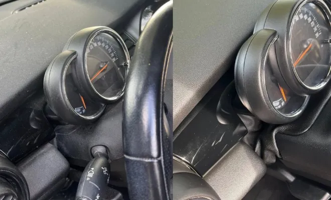 dépoussiérage et nettoyage du tableau de bord et plastiques avec produit anti uv